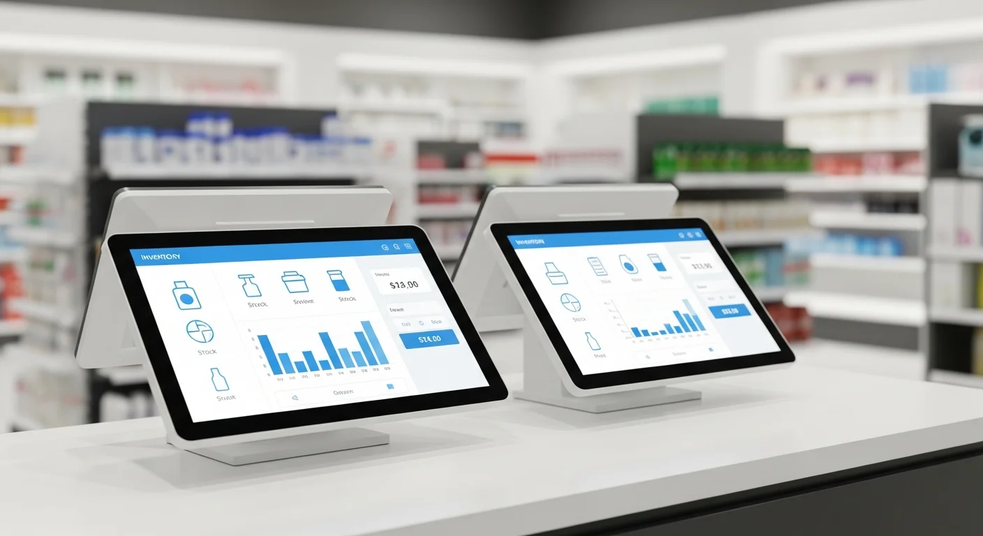 Moderne Handels- und Verkaufsumgebung mit digitalen Systemen